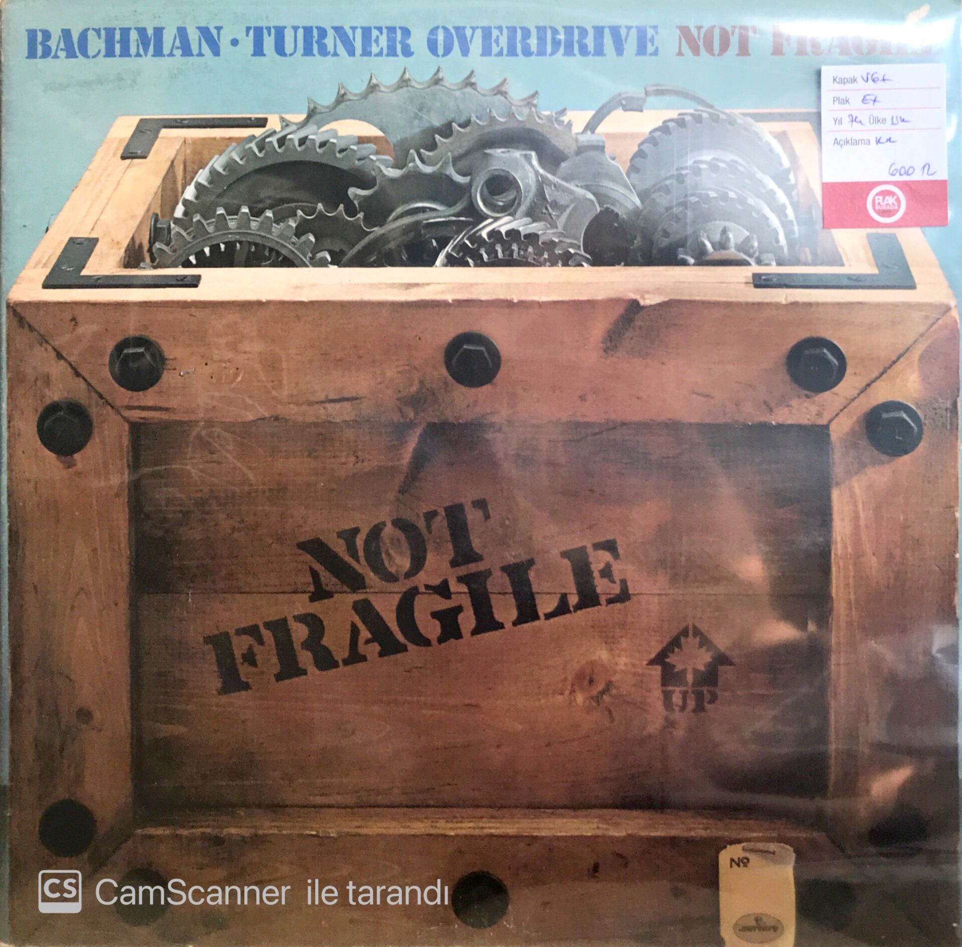 Bachman - Turner Overdrive / Not Fragile LP