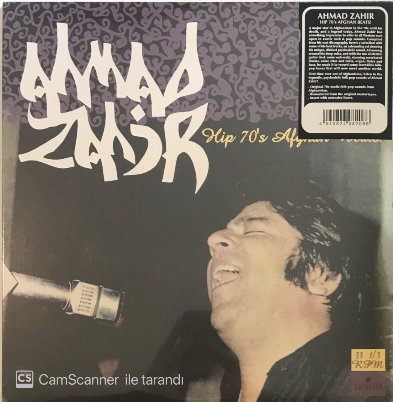 Ahmad Zahir Hip 70's Afgan Beats LP