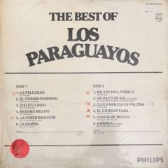 The Best Of Los Paraguayos LP