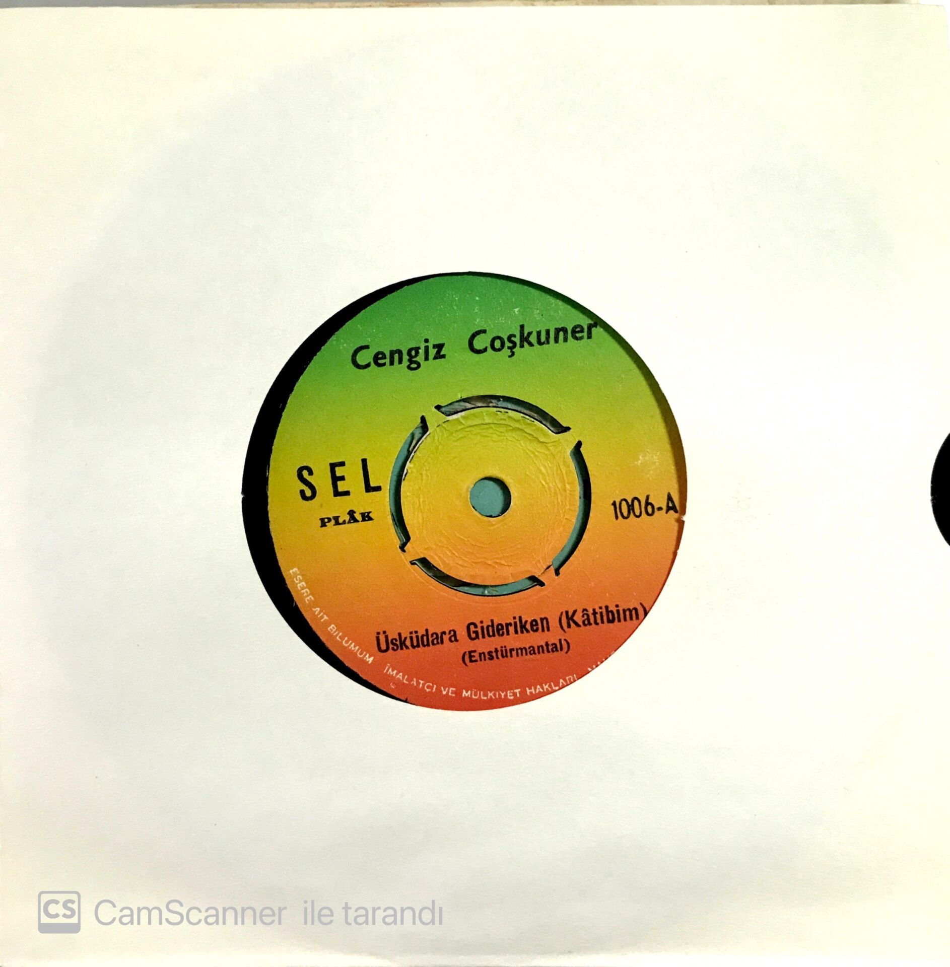 Cengiz Coşkuner - Üsküdara Gideriken 45lik