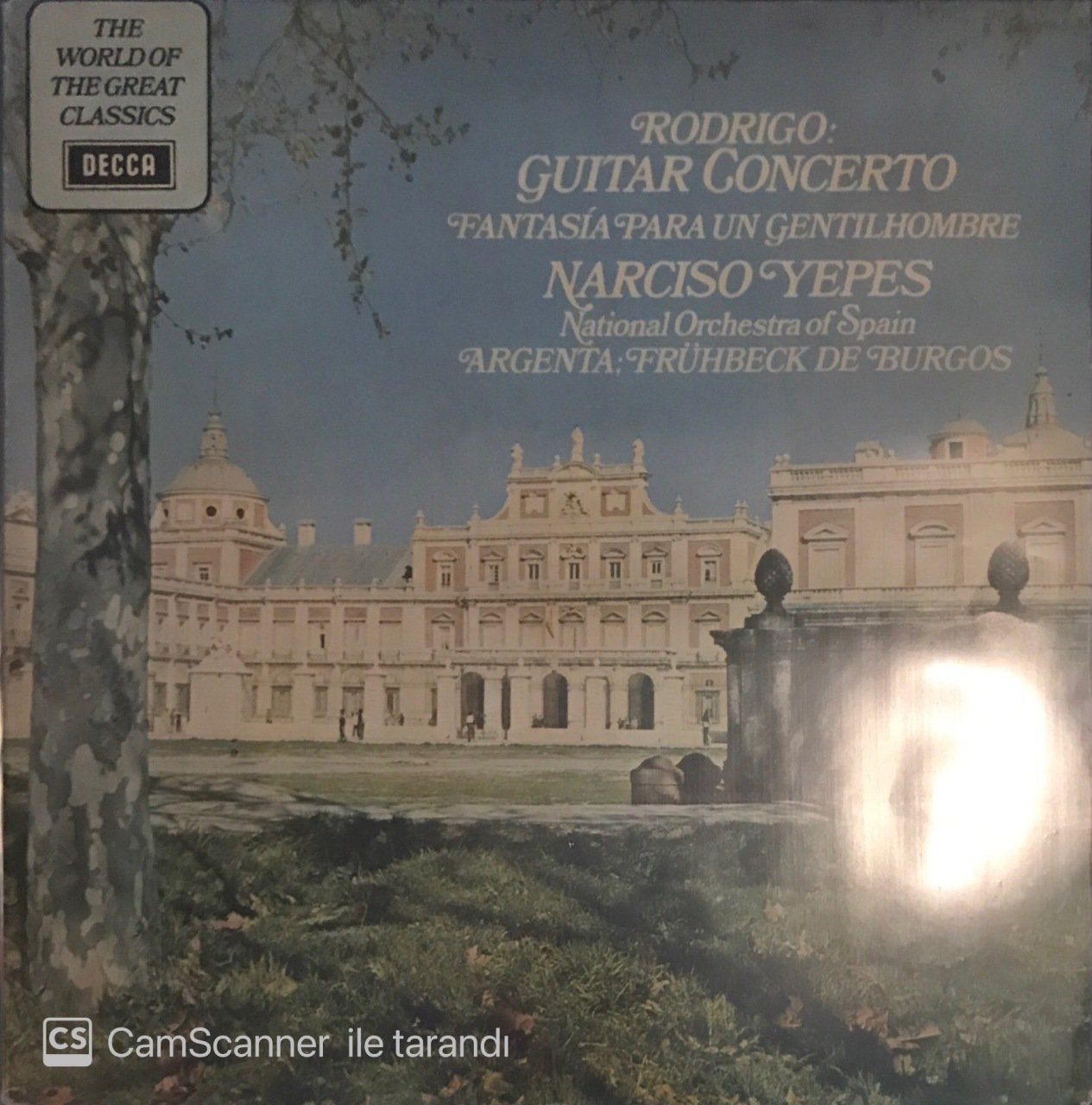 Rodrigo Guitar Concerto Fantasia Para Un Gentilhombre LP