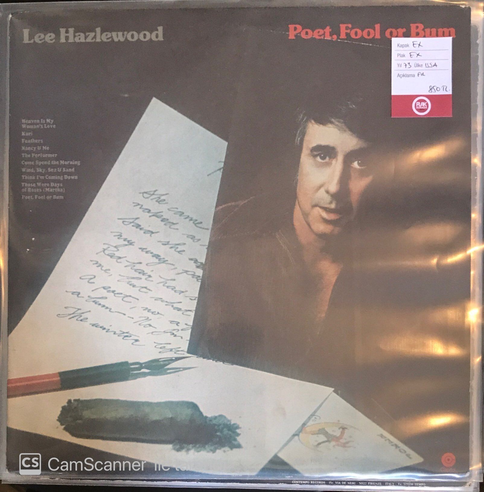 Lee Hazlewood - Poet, Fool Or Bum LP