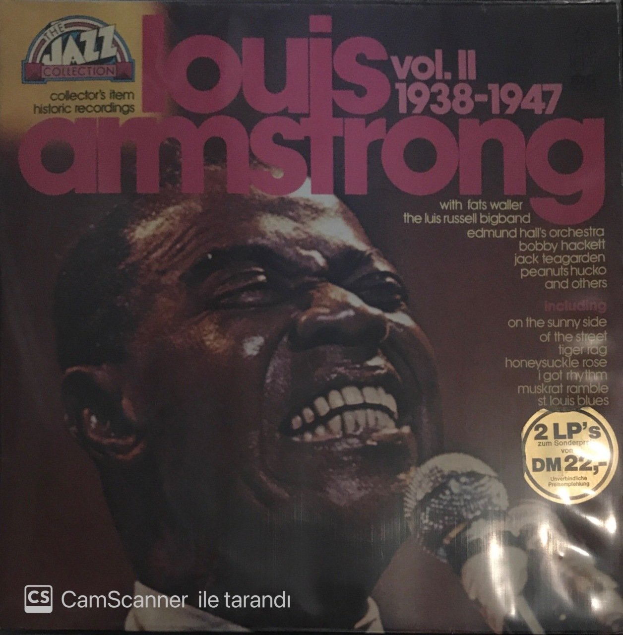 Louis Armstrong Vol. II 1938-1947 Double LP