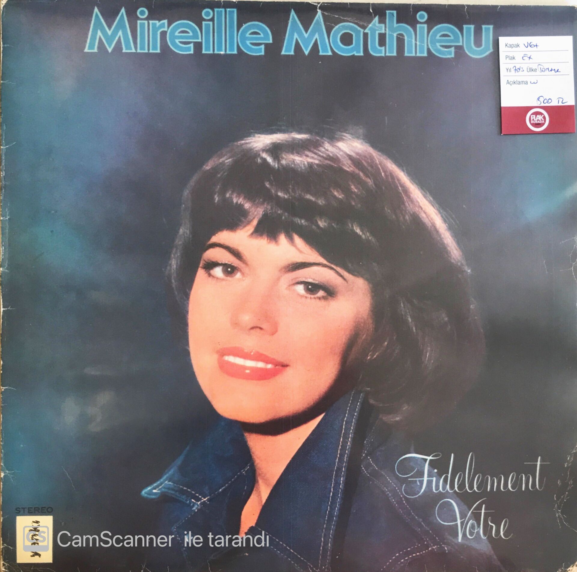 Mireille Mathieu - Fidelement Votre - LP