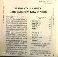 Ramsey Lewis Trio - Hang on Ramsey LP