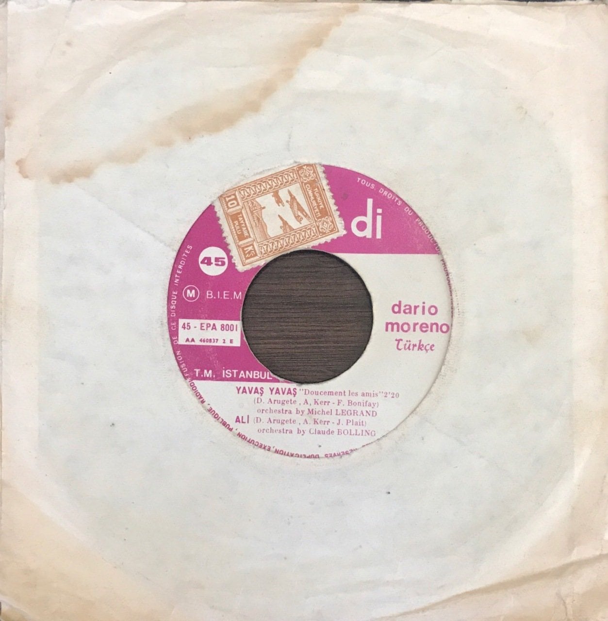 Dario Morene Canım İzmir EP 45 lik