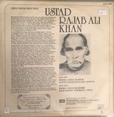 Ustad Rajab Ali Khan LP