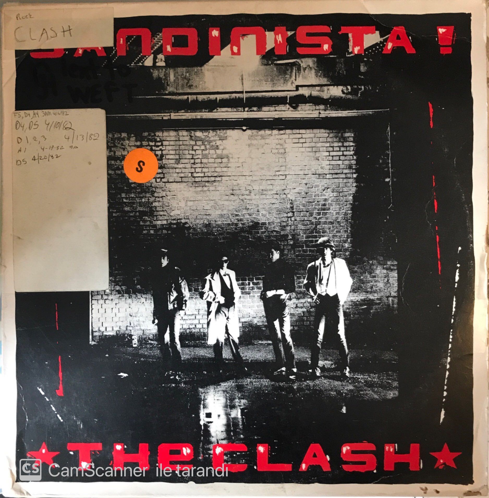 The Clash Sandinista 3 LP