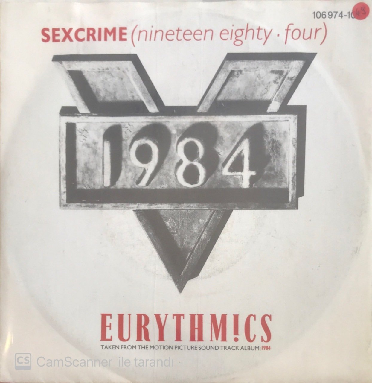 Eurythmics Sexcrime 45lik