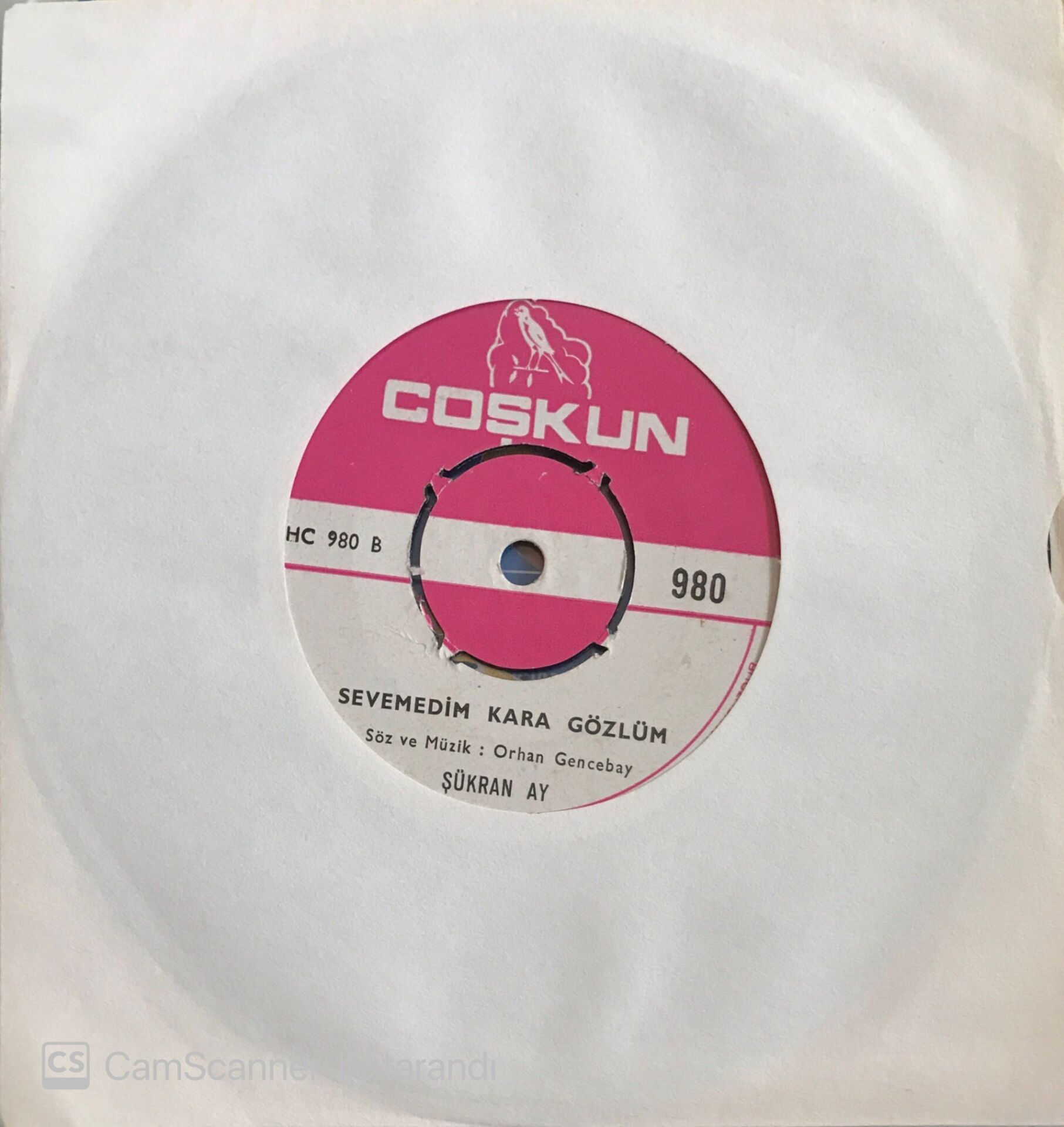 Şükran Ay Sevemedim Kara Gözlüm 45lik