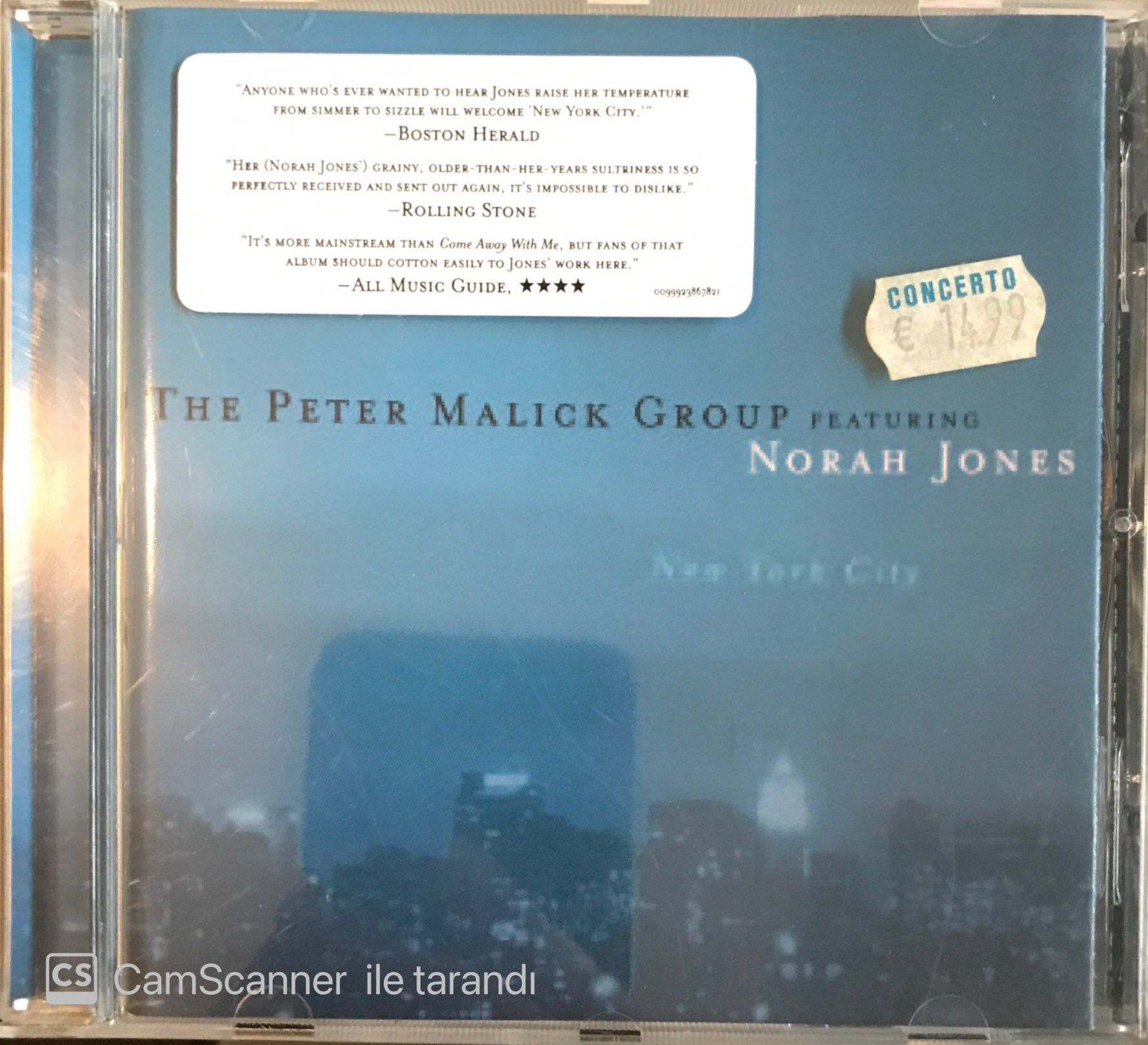 The Peter Malick Group Norah Jones CD