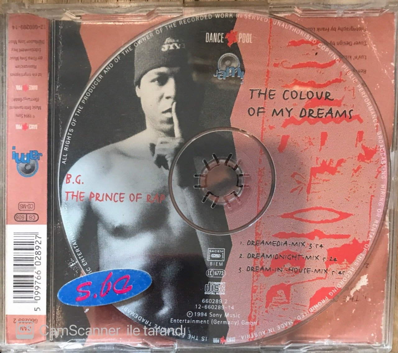 B.G. The Colour Of My Dreams CD