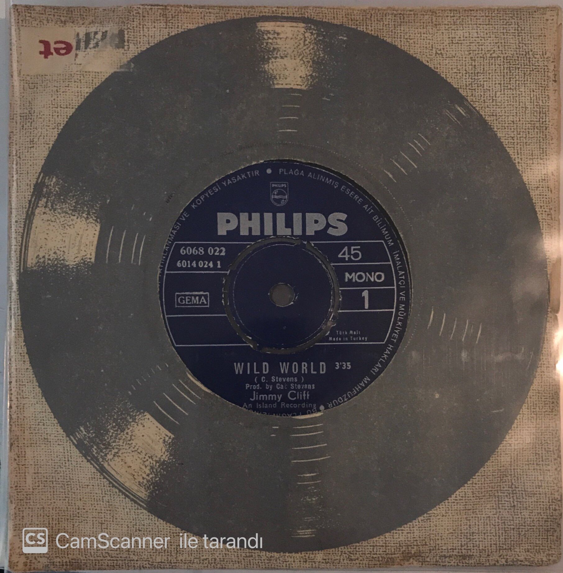 Jimmy Cliff Wild World 45lik