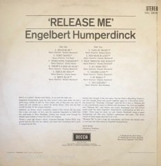 Engelbert Humperdinck Twelve Great Songs Plus Release Me LP