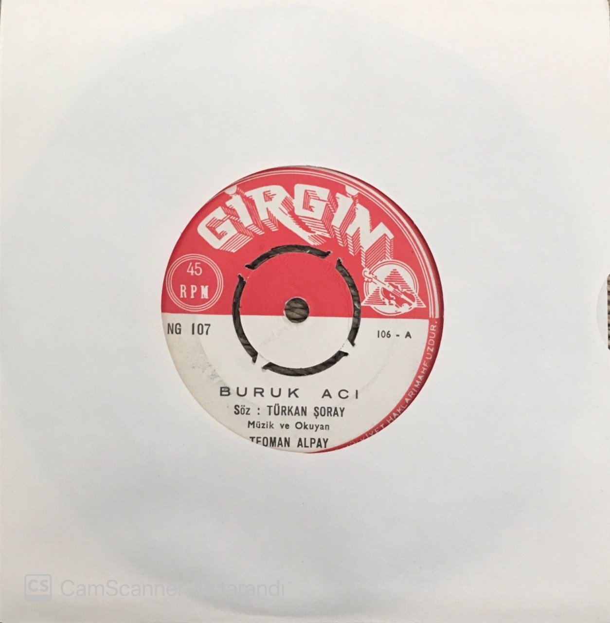 Teoman Alpay Buruk Acı 45lik