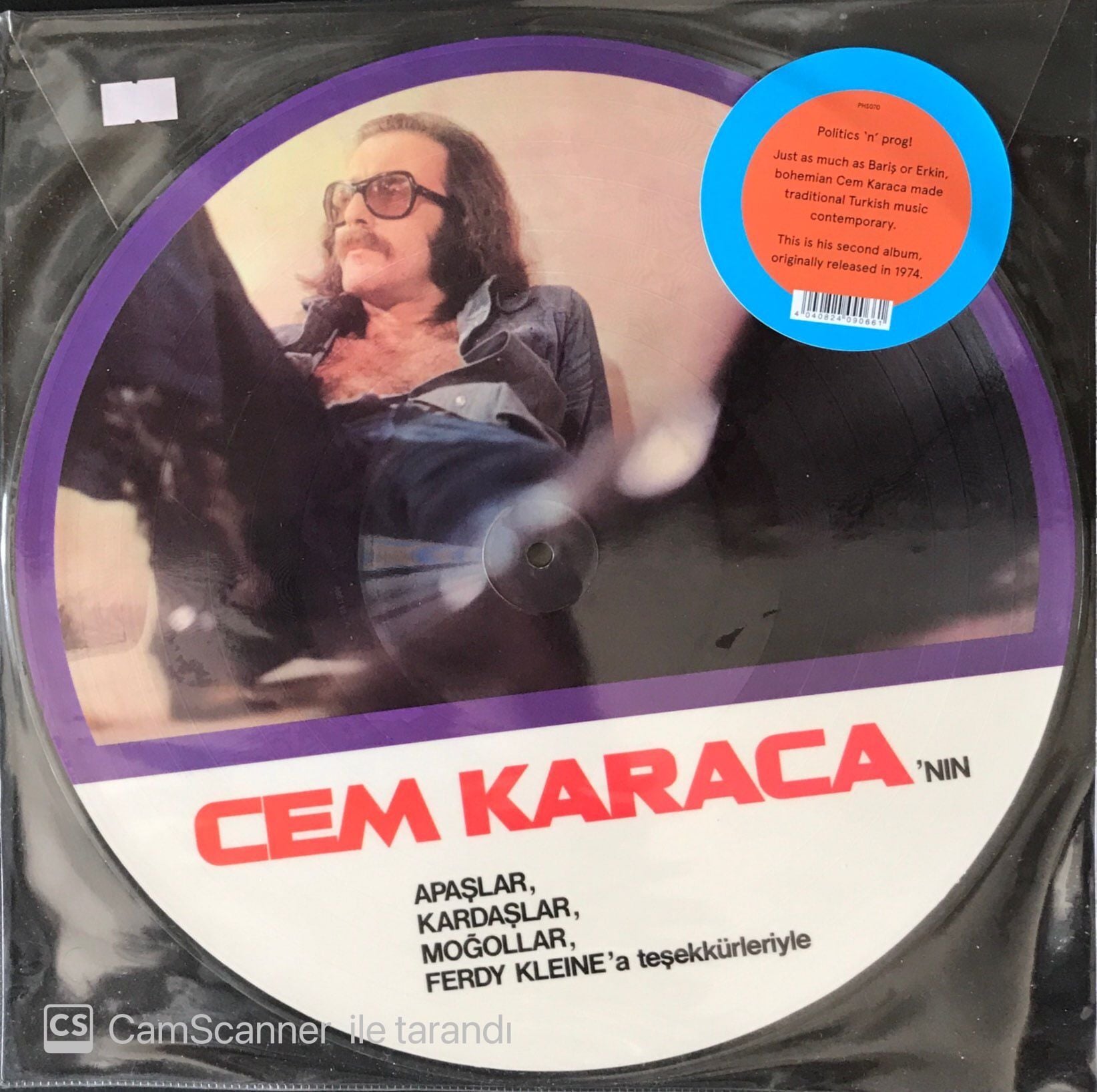 Cem Karaca'nın Apaşlar, Kardaşlar, Moğollar, Ferdy Kleine'a Teşekkürleriyle... (Picture Disc) İspanyol Baskı LP