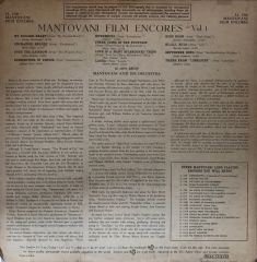 Mantovani Film Encores Volume 1 LP