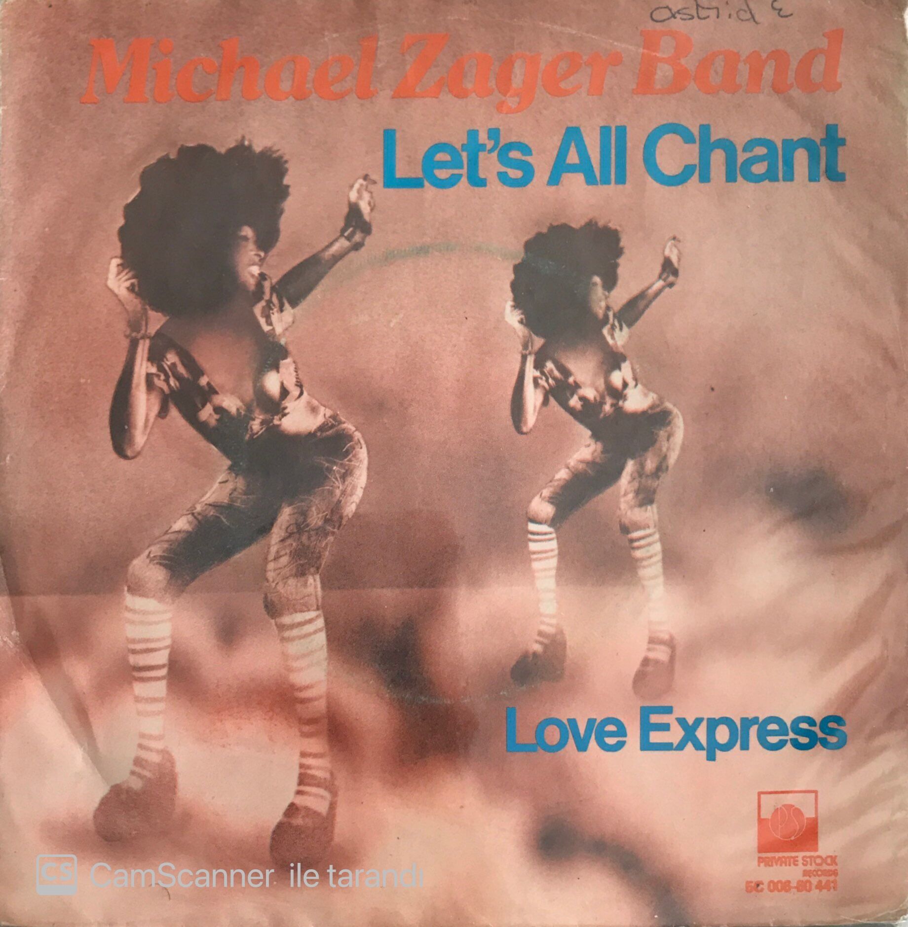 Michael Zager Band Let's All Chant 45lik