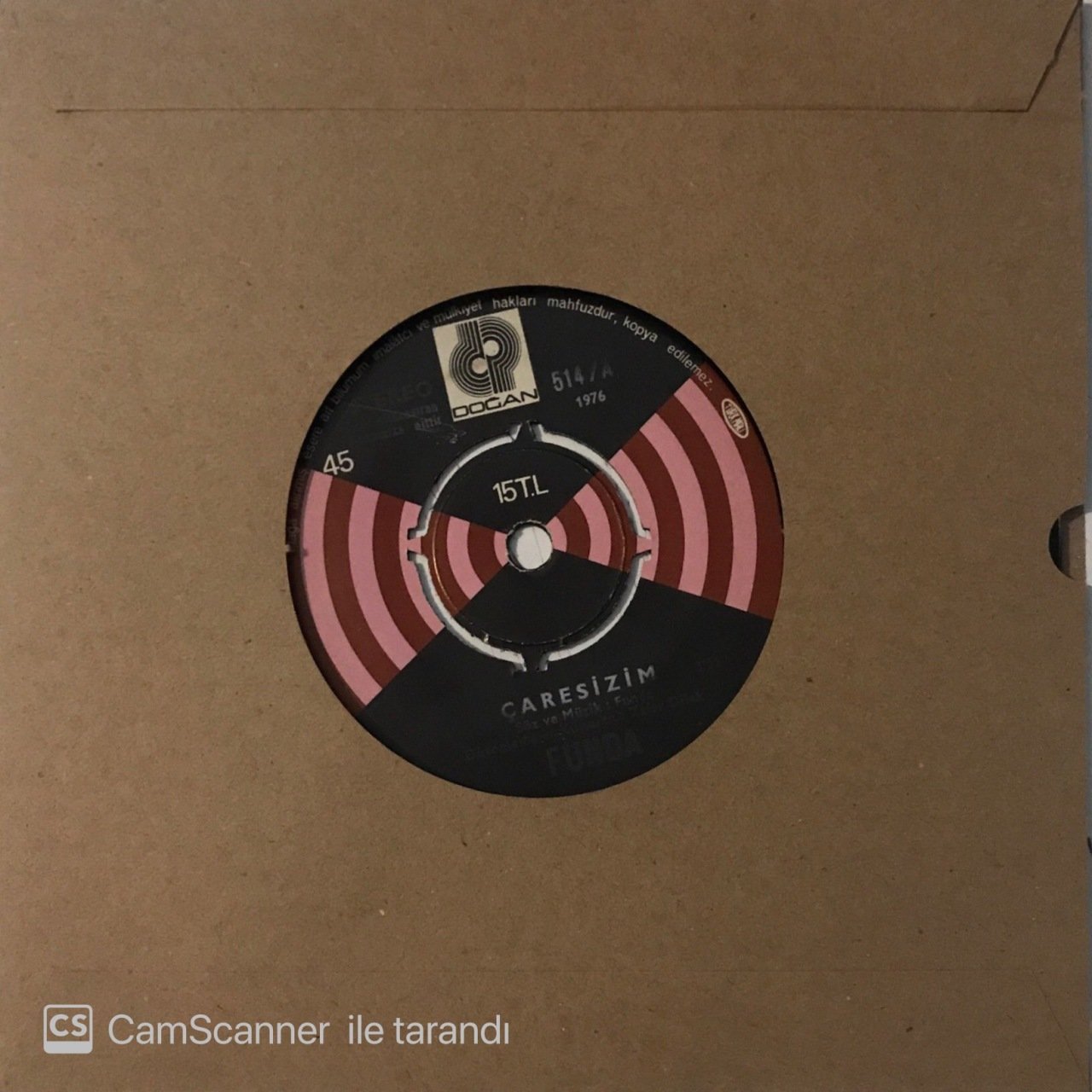 Funda Çaresizim 45lik