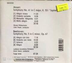 Mozart - Jupiter Symphony - Beethoven - Symphony No 5 - CD