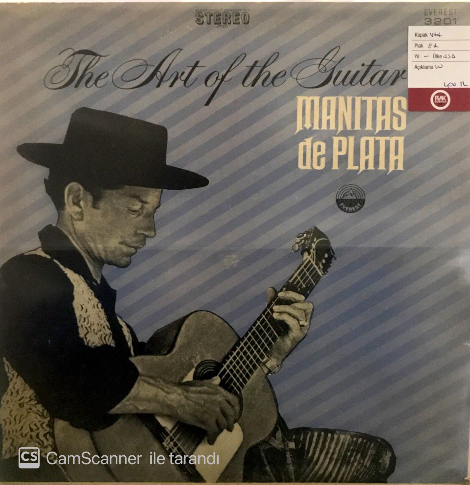 Manitas De Plata The Art Of The Guitar LP