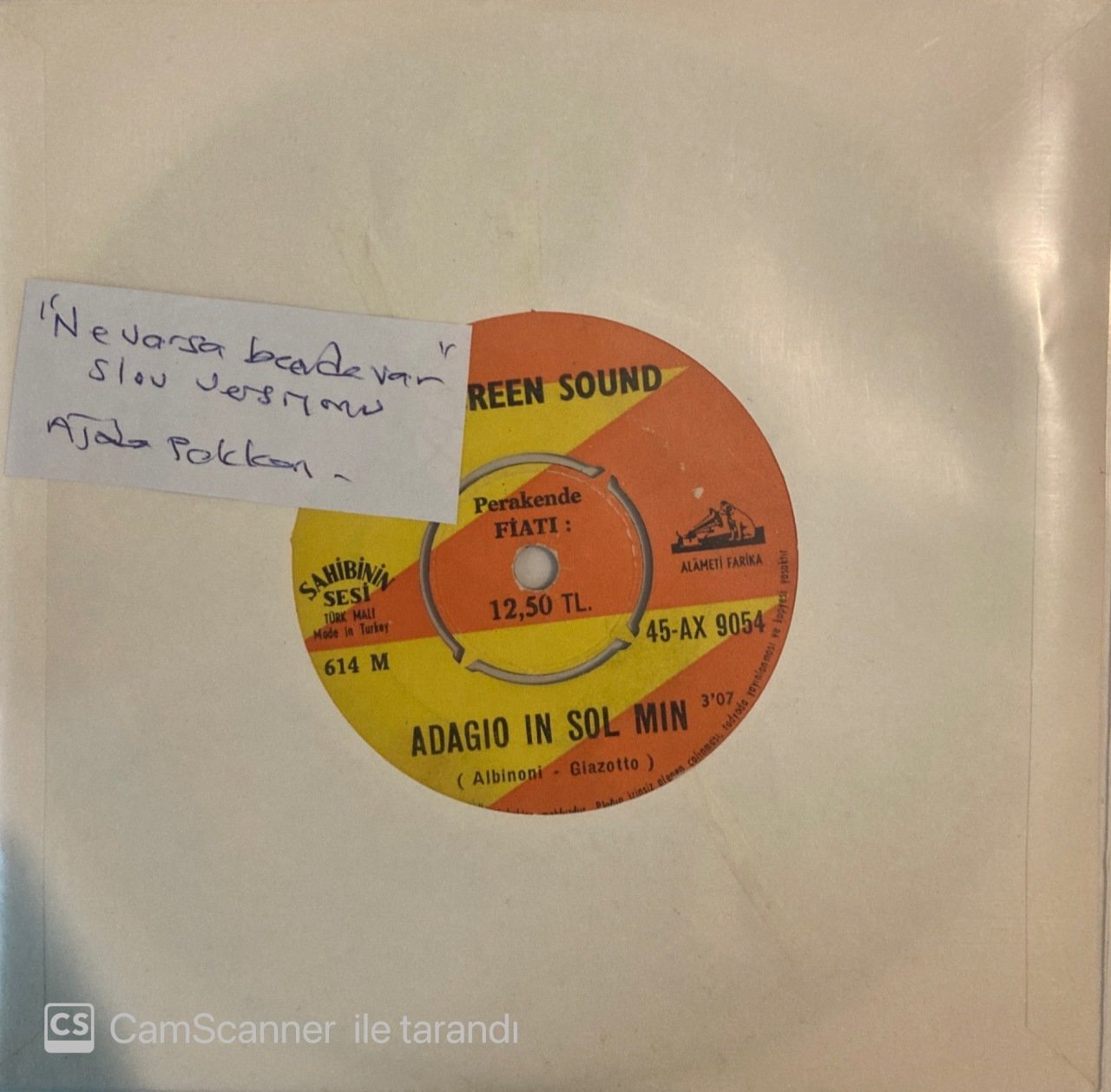 The Green Sound Adagio In Sol Min 45lik