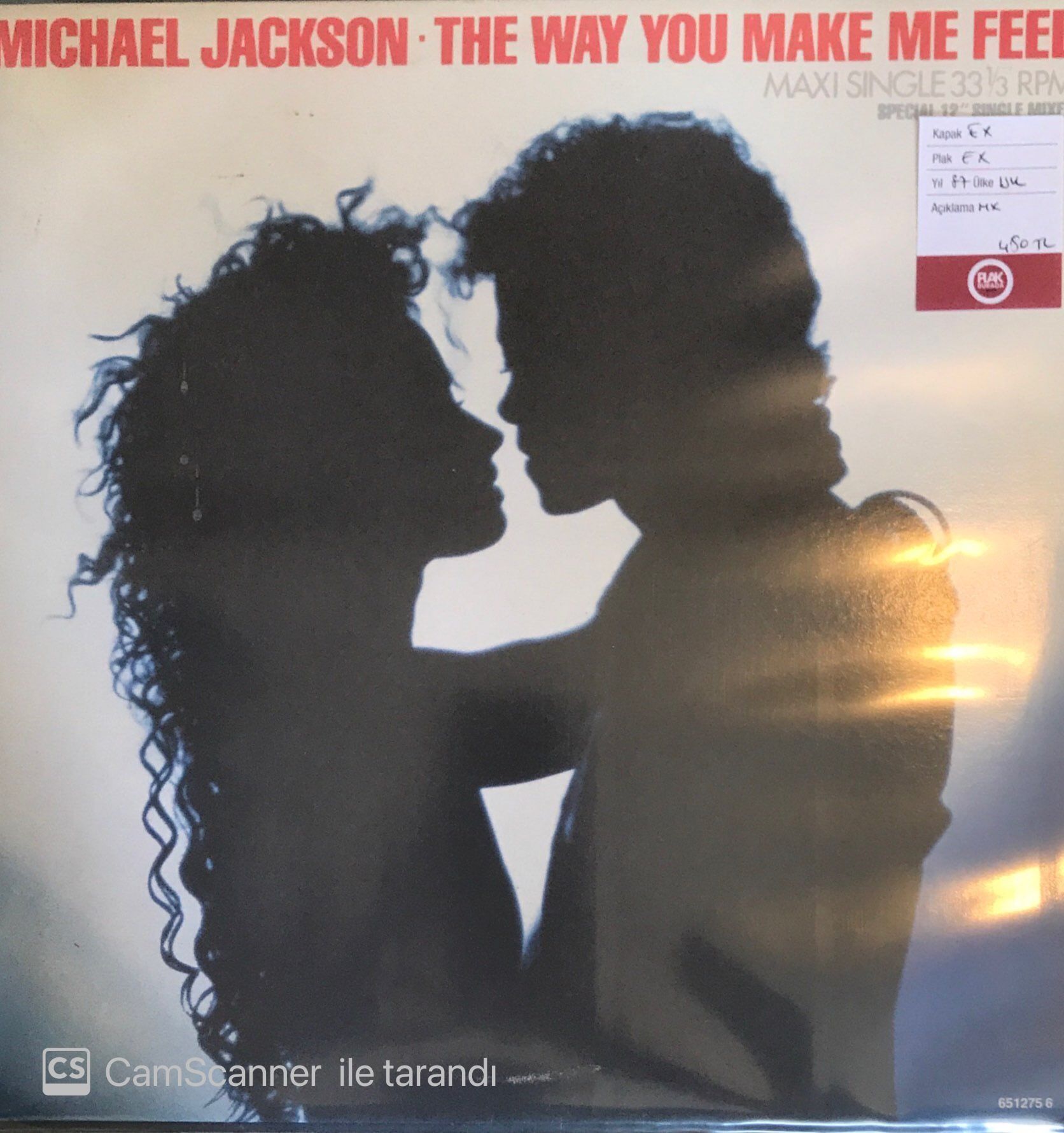 Michael Jackson - The Way you Make Me Feel  12' Maxi Single