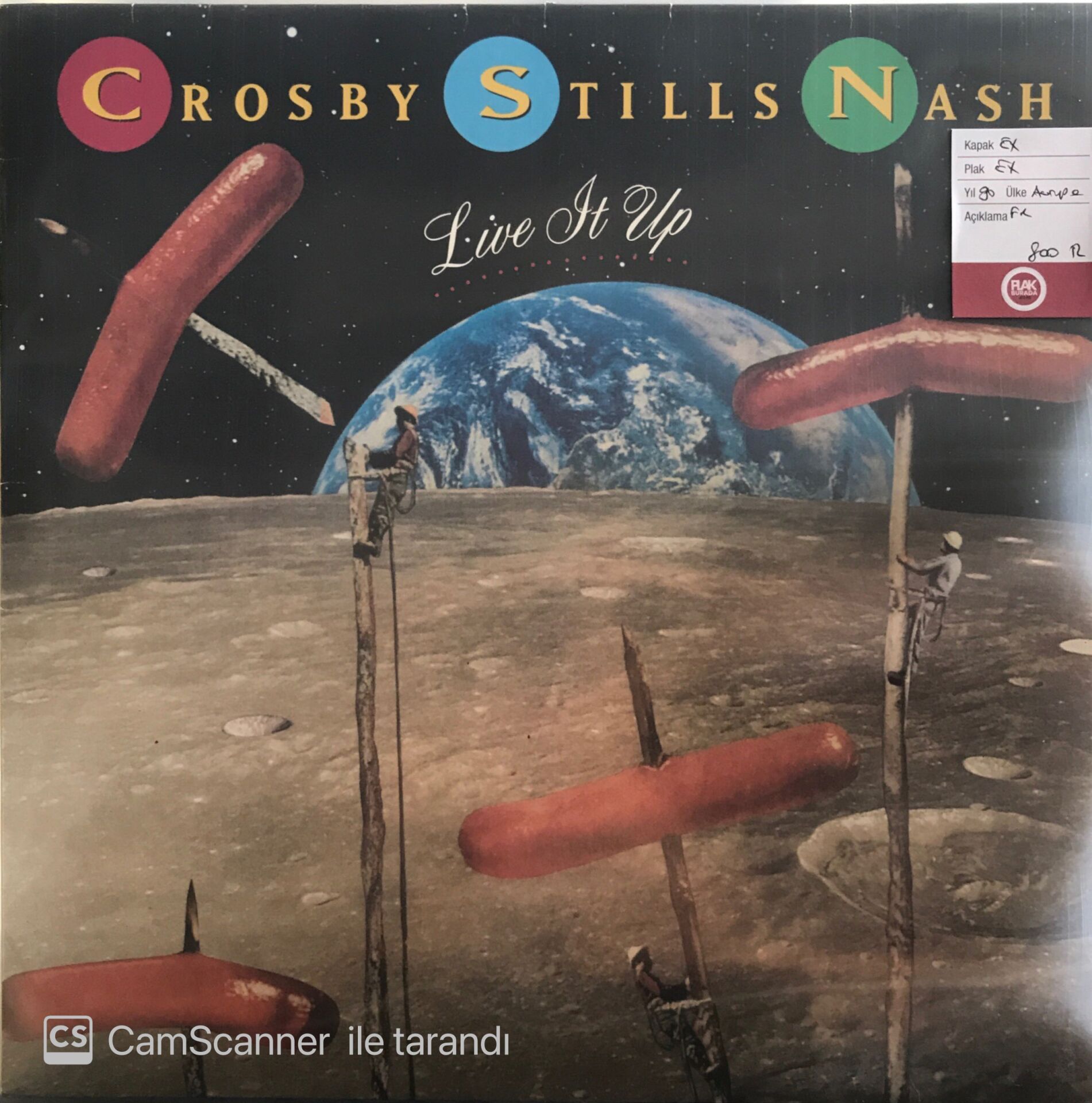 Crosby Stills Nash - Live it Up LP