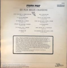 Edith Piaf - Ses Plus Belles Chansons LP