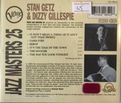 Stan Getz & Dızzy Gıllıspıe - Jazz Masters 25 CD