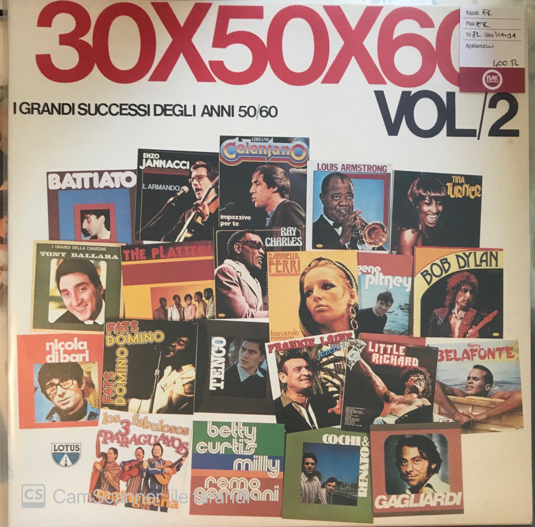 30*50*60 Vol/2 I Grandi Successi Degli Anni 50/60 LP