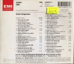 Canto Gregoriano - Coro De Monjes Del Monasterio Benedictino De Santo Domingo De Silos - CD