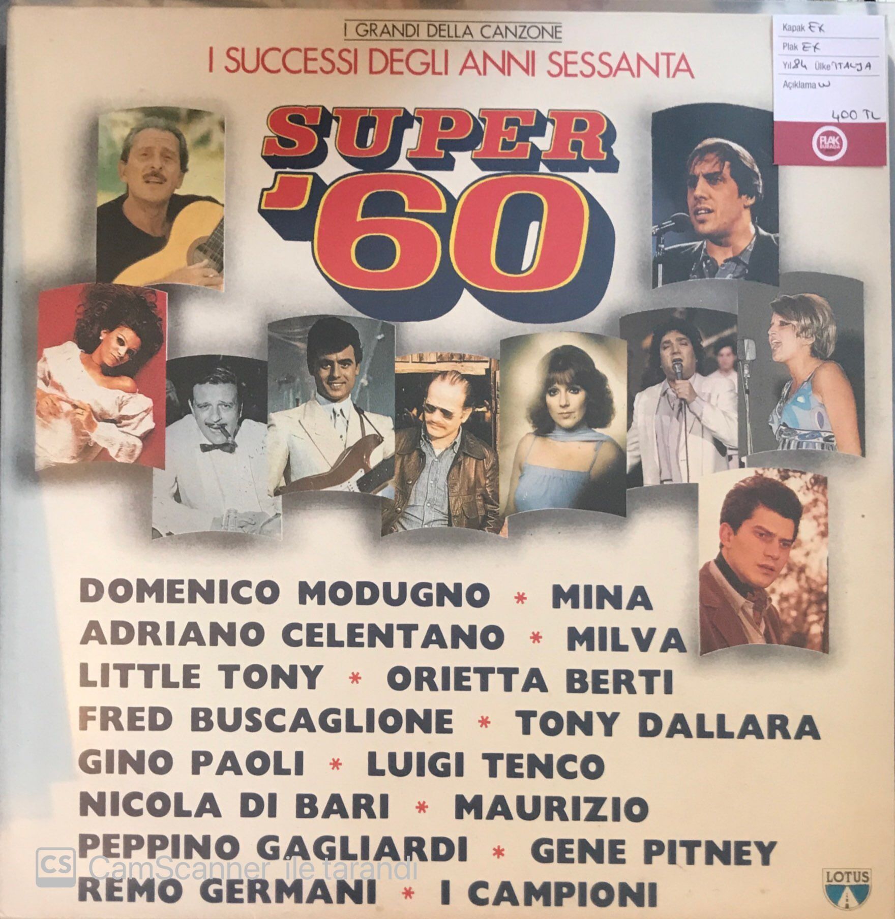 Super '60 I Successi Degli Anni Sessanta LP