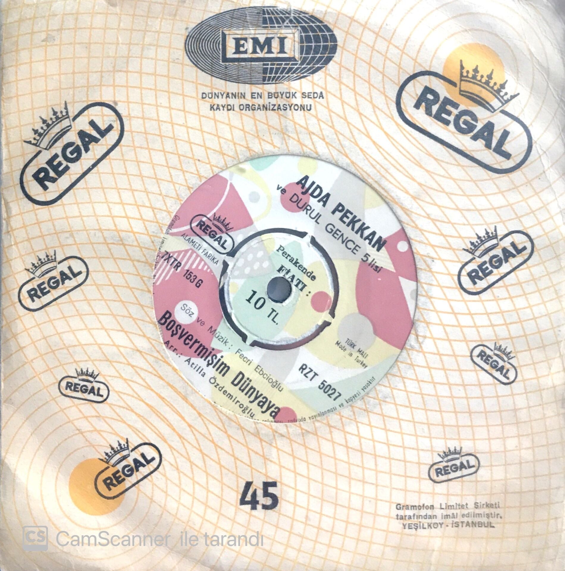 Ajda Pekkan Sevdiğim Adam 45lik