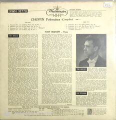 Chopin Polonaises Complete ( Vol.1) Yury Boukoff LP