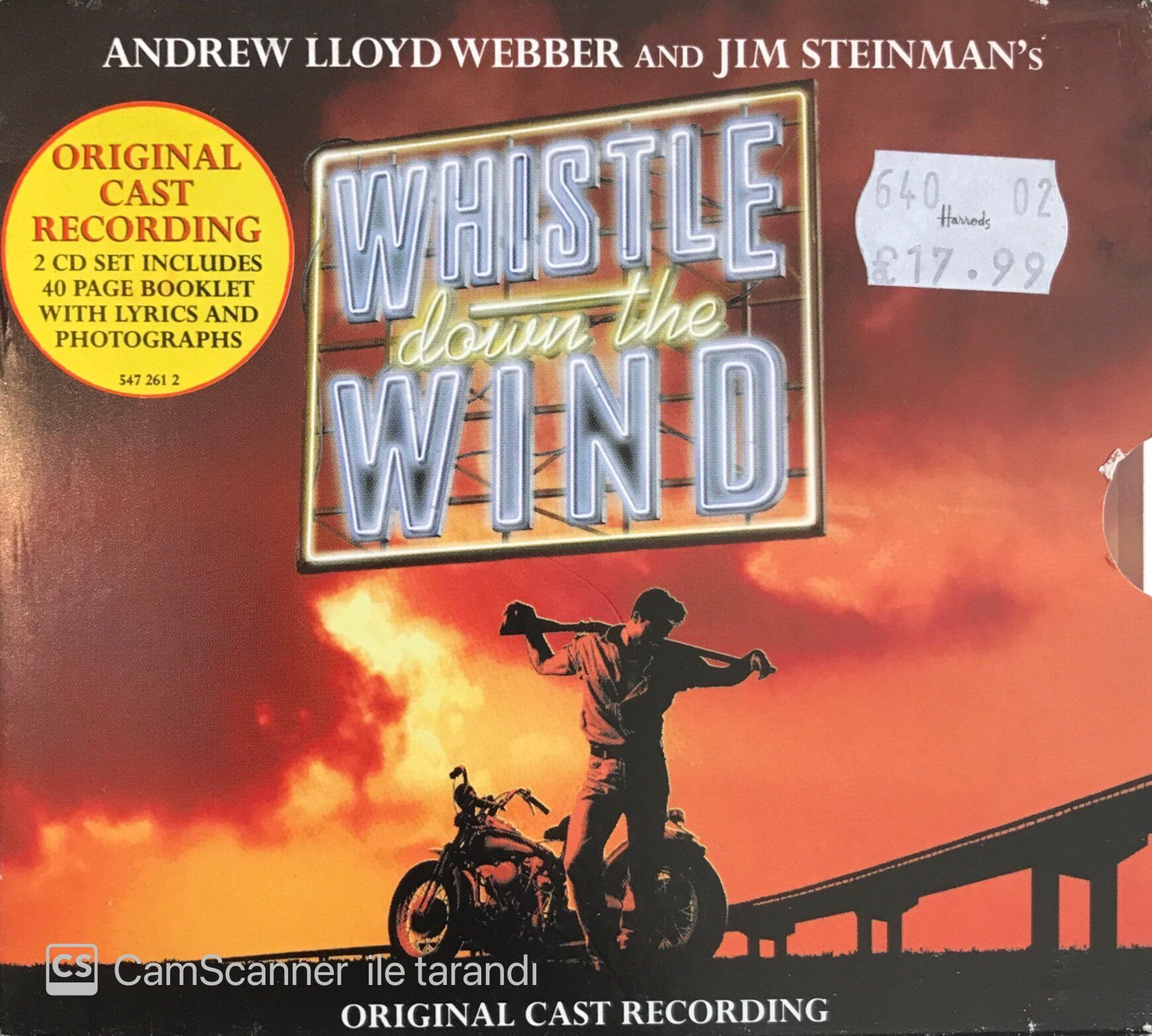 Whistle Down The Wind  - Original Cast Recording CD