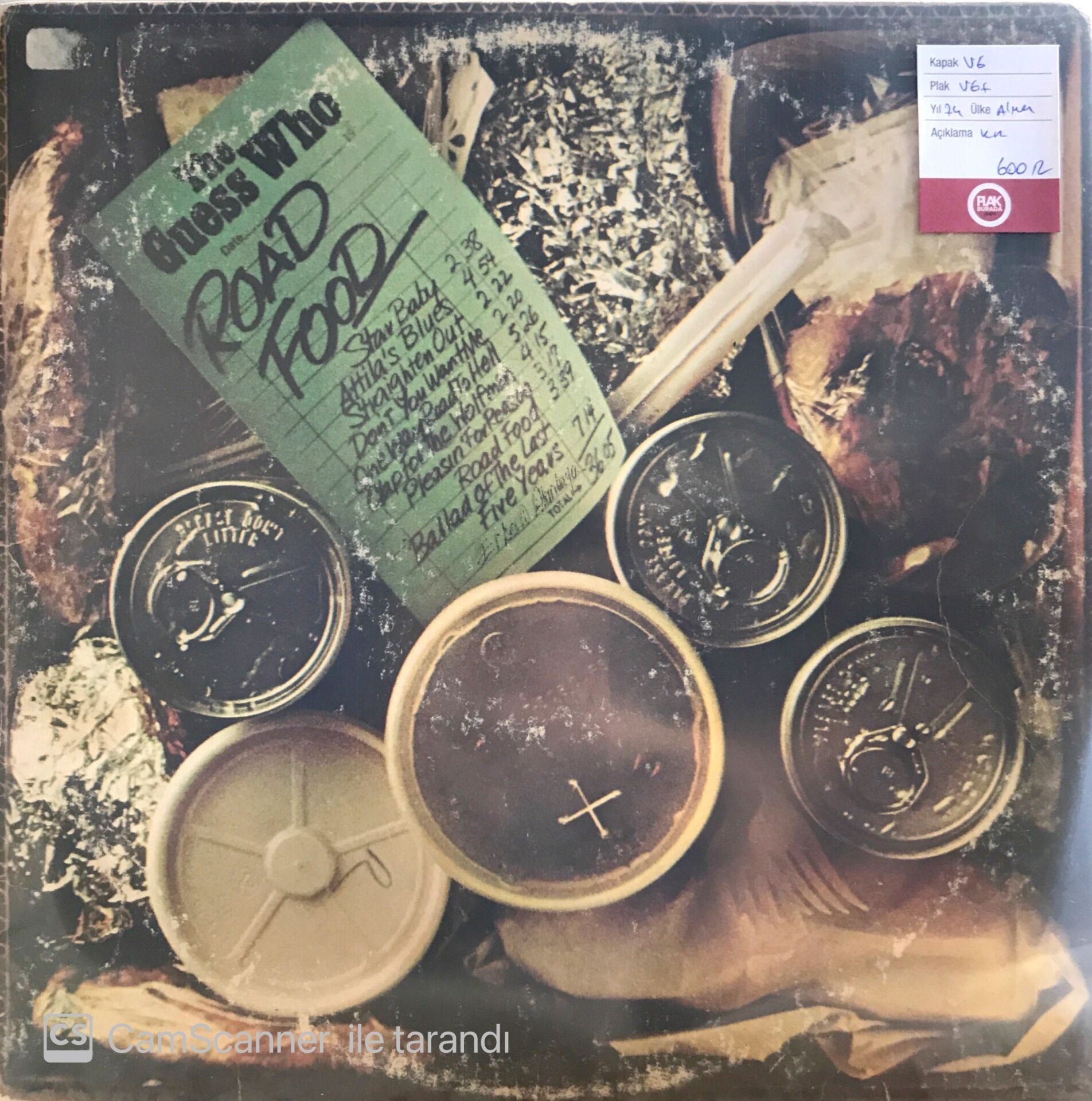 The Guess Who - Road Food LP