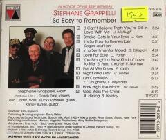 Stephane Grappelli - So Easy To Remember - CD