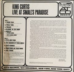 King Curtis Live At Small's Paradise LP