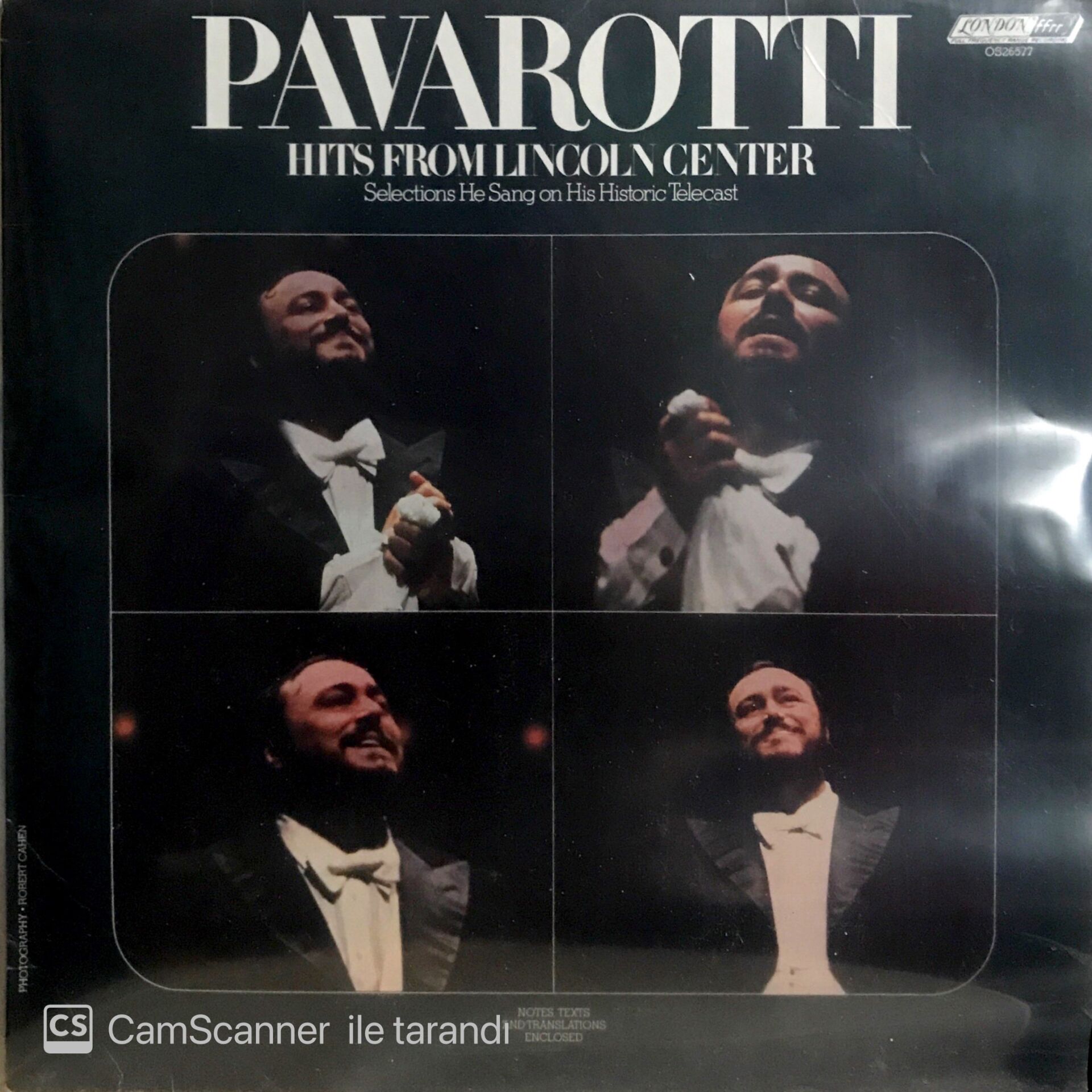 Pavarotti / Hits From Lincoln Center LP