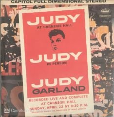 Judy At Carnegie Hall Judy In Person Judy Garland Çift LP
