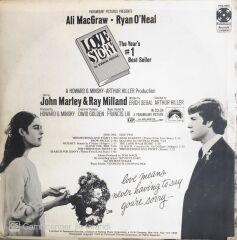 Music From The Original Soundtrack Of The Paramount Picture Love Story LP