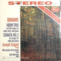 Brahms Horn Trio Sonata No.2 Joseph Szigeti LP