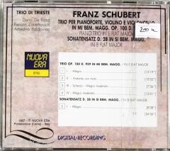 Schubert: Klaviertrio Op. 100 / Sonatensatz D. 28 - Trio Di Trieste - CD