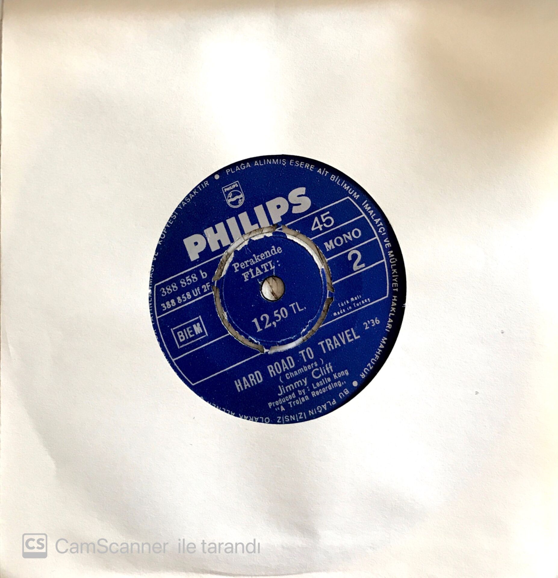 Jimmy Cliff / Wonderful Worl, Beautiful People 45'lik