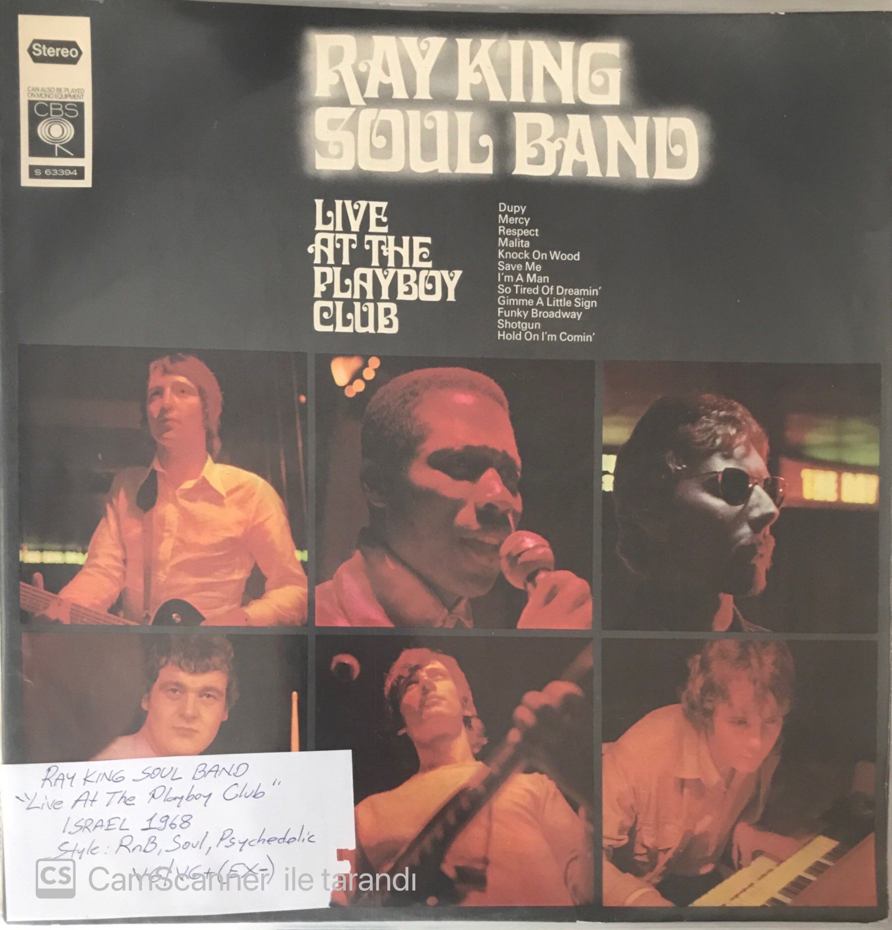 Ray King Soul Band - Live At The Playboy Club LP
