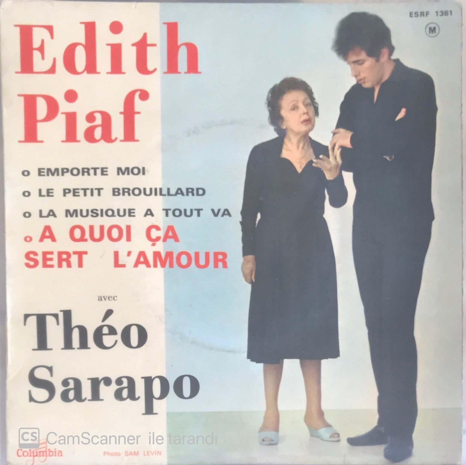 Edith Piaf - A Quoi Ça Sert L'amour Midi EP 45lik
