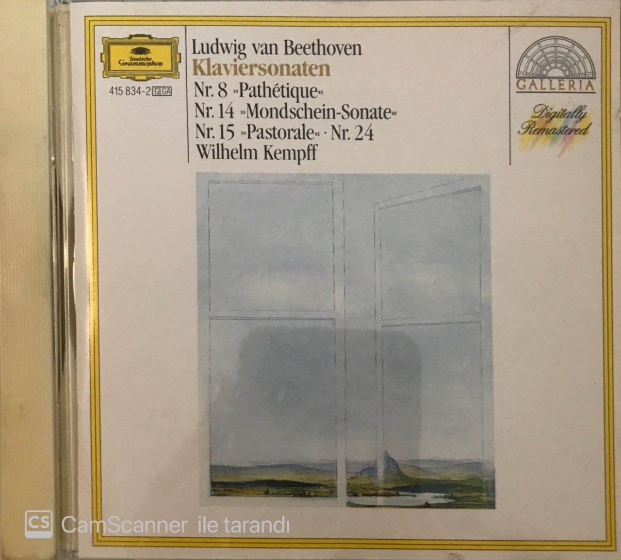Beethoven Piano Sonatas ''Pathetique'' ''Moonlight'' ''Pastoral'' / Wilhelm Kempff CD