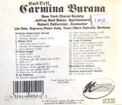 Carl Orff Carmina Burana CD