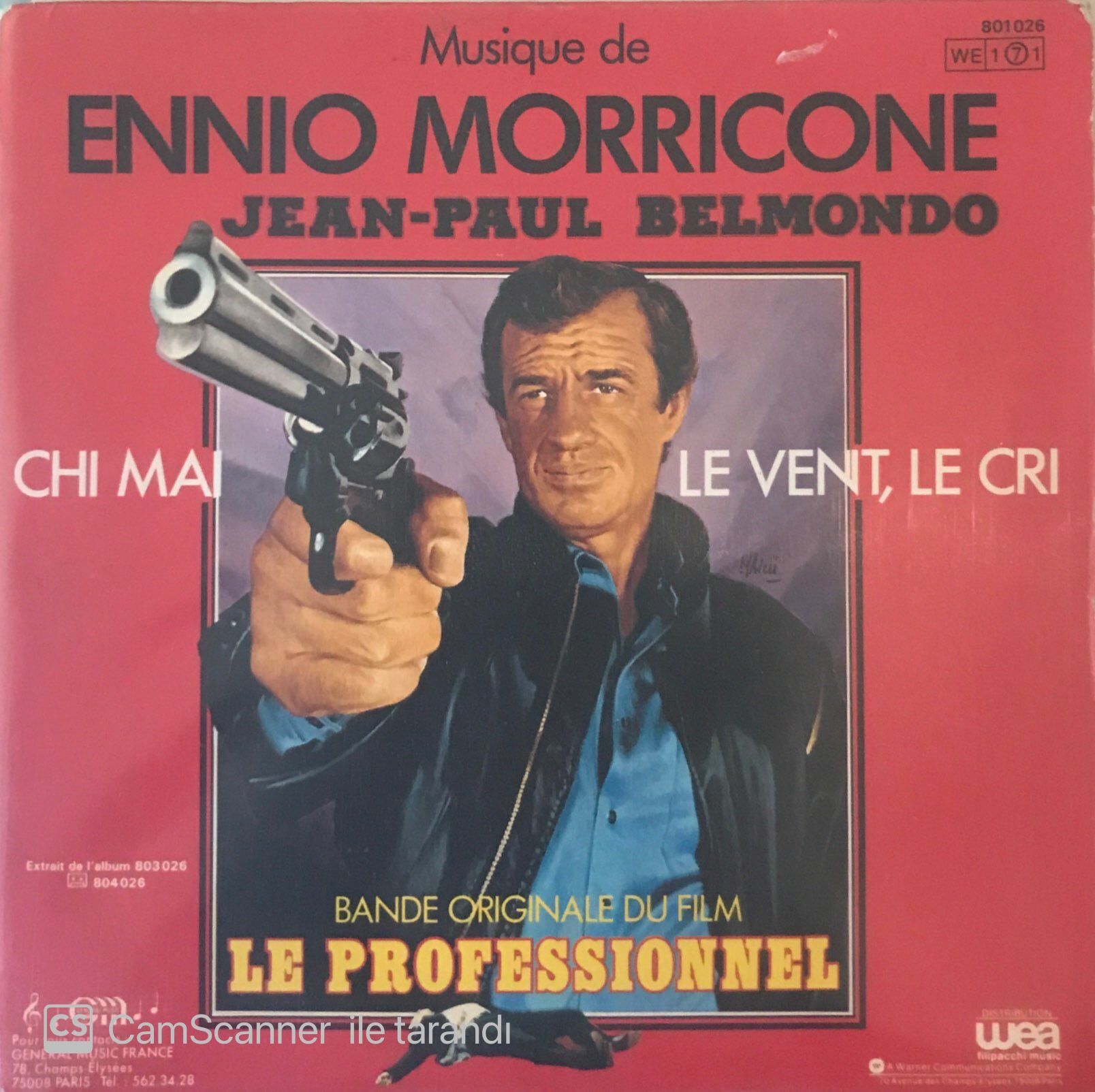 Ennio Morricone Le Professionnel 45lik